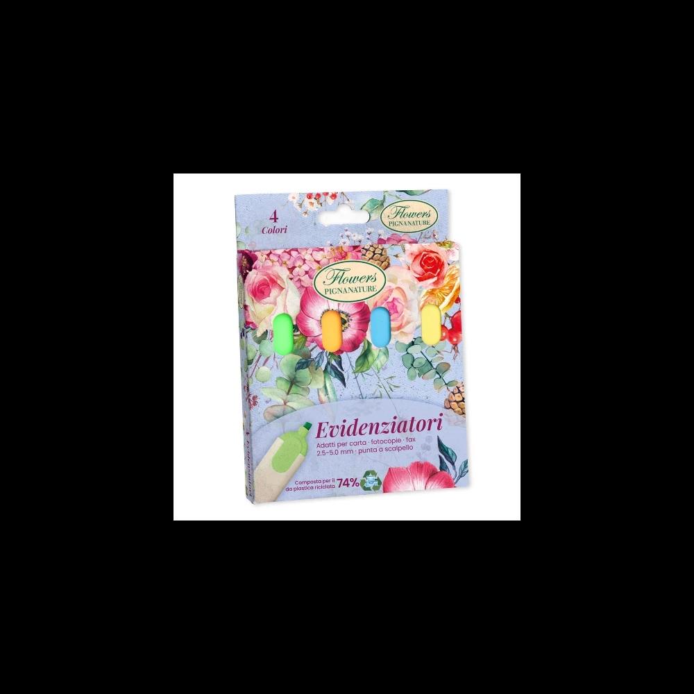 SZÖVEGKIEMELŐ PIGNA NATURE FLOWER 4 DB/BLISZTER