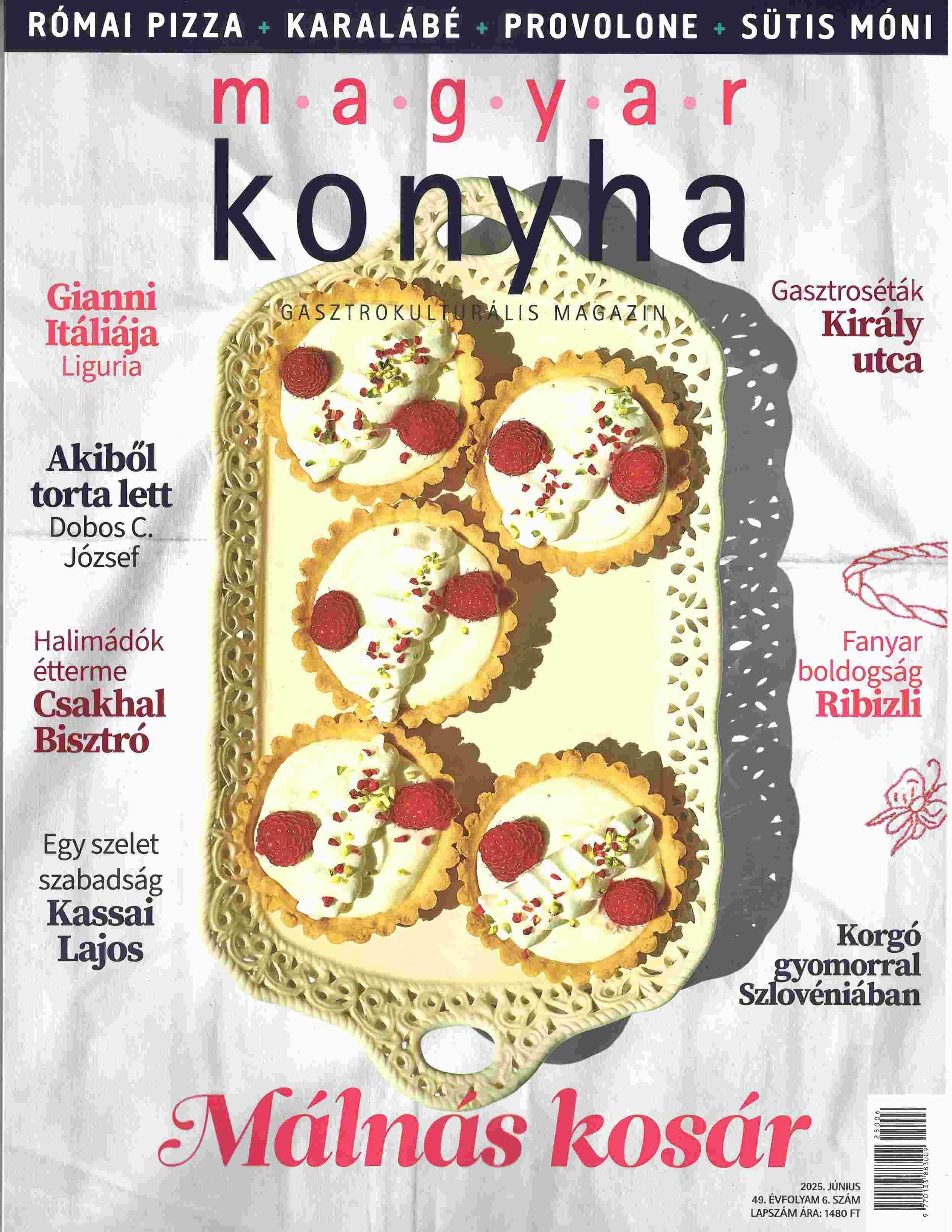 MAGYAR KONYHA - 2025. JÚNIUS - MÁLNÁS KOSÁR (49. ÉVF. 6. SZÁM)