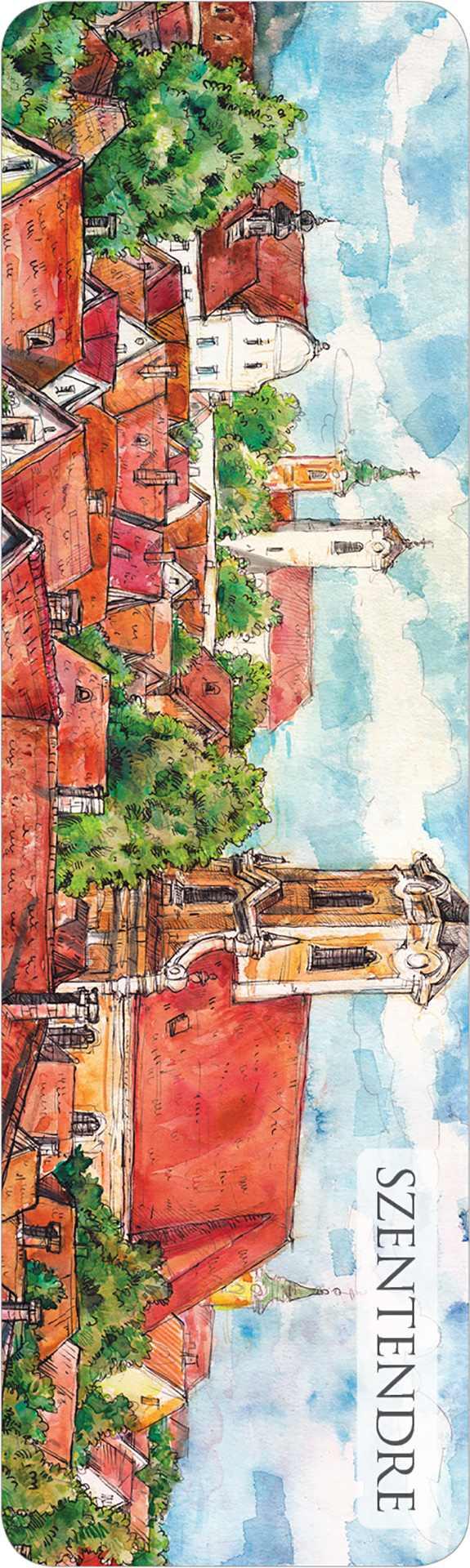 KÖNYVJELZŐ KJSZE-03 - SZENTENDRE HÁZTETŐK+TEMPLOMTORONY