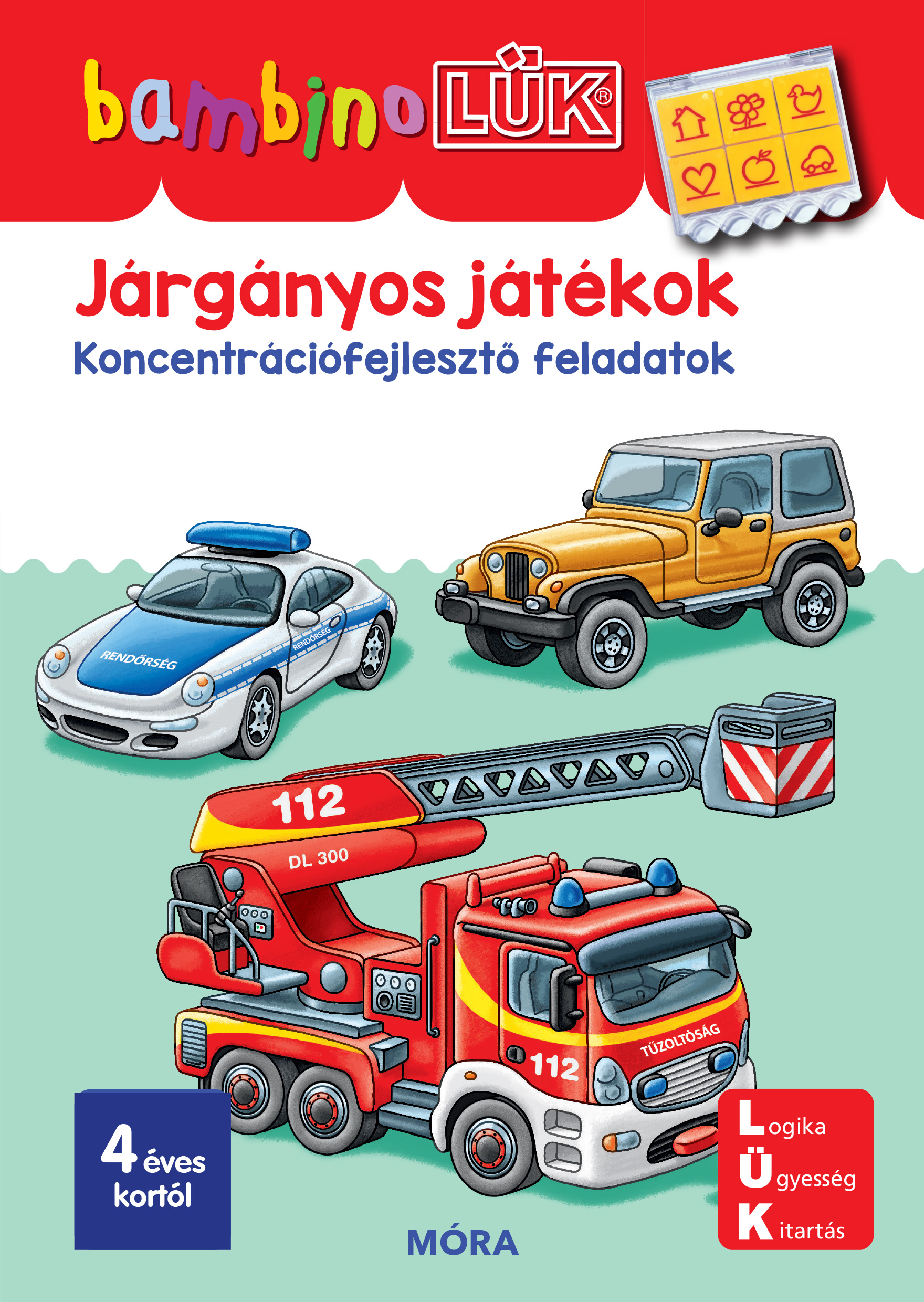 JÁRGÁNYOS JÁTÉKOK - KONCENTRÁCIÓ FEJLESZTŐ FELADATOK BANBINOLÜK(  LDI-144 )