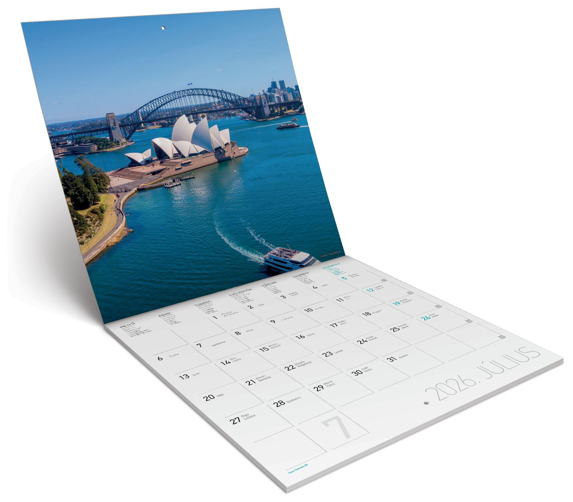 FALINAPTÁR LEMEZ NAGY 2026 VILÁGVÁROSOK