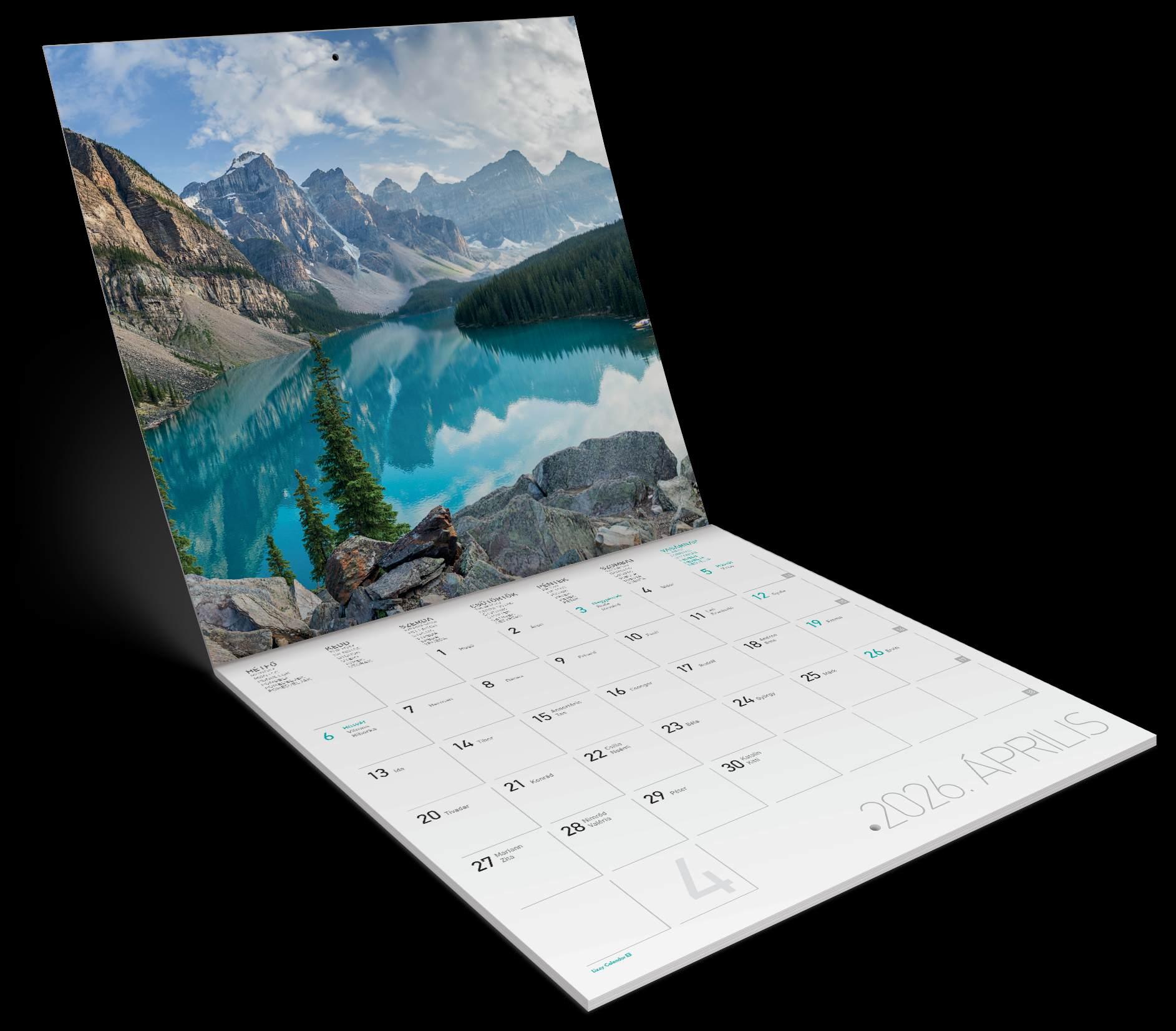 FALINAPTÁR LEMEZ NAGY 2026 VIZEK