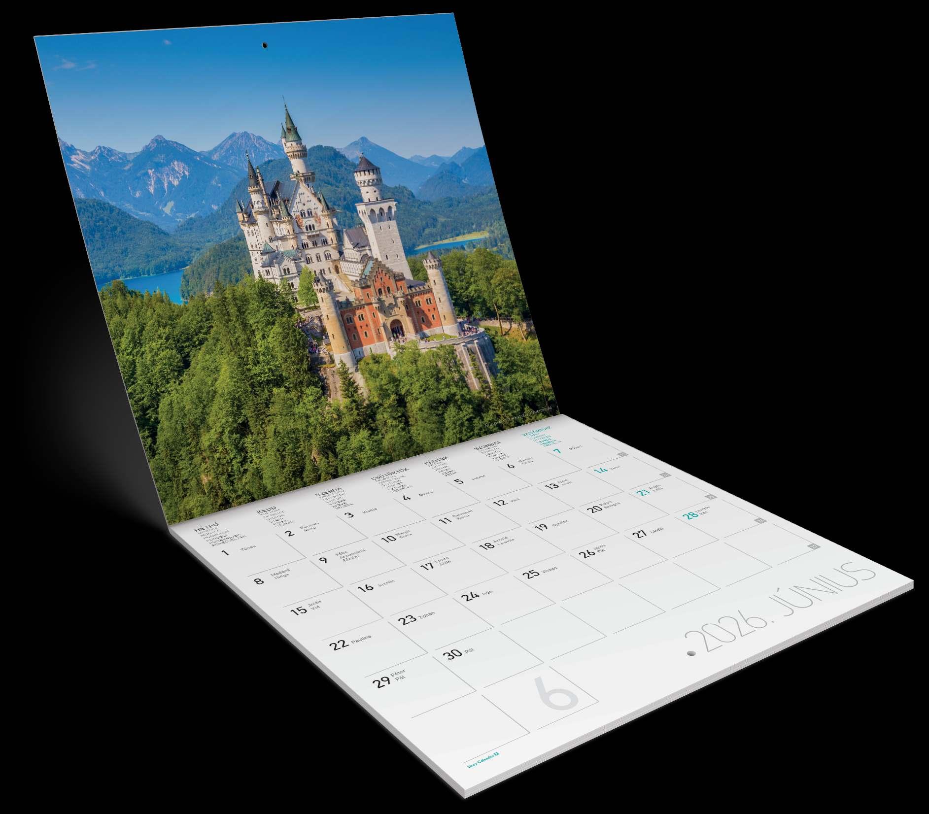 FALINAPTÁR LEMEZ NAGY 2026 VILÁG CSODÁI