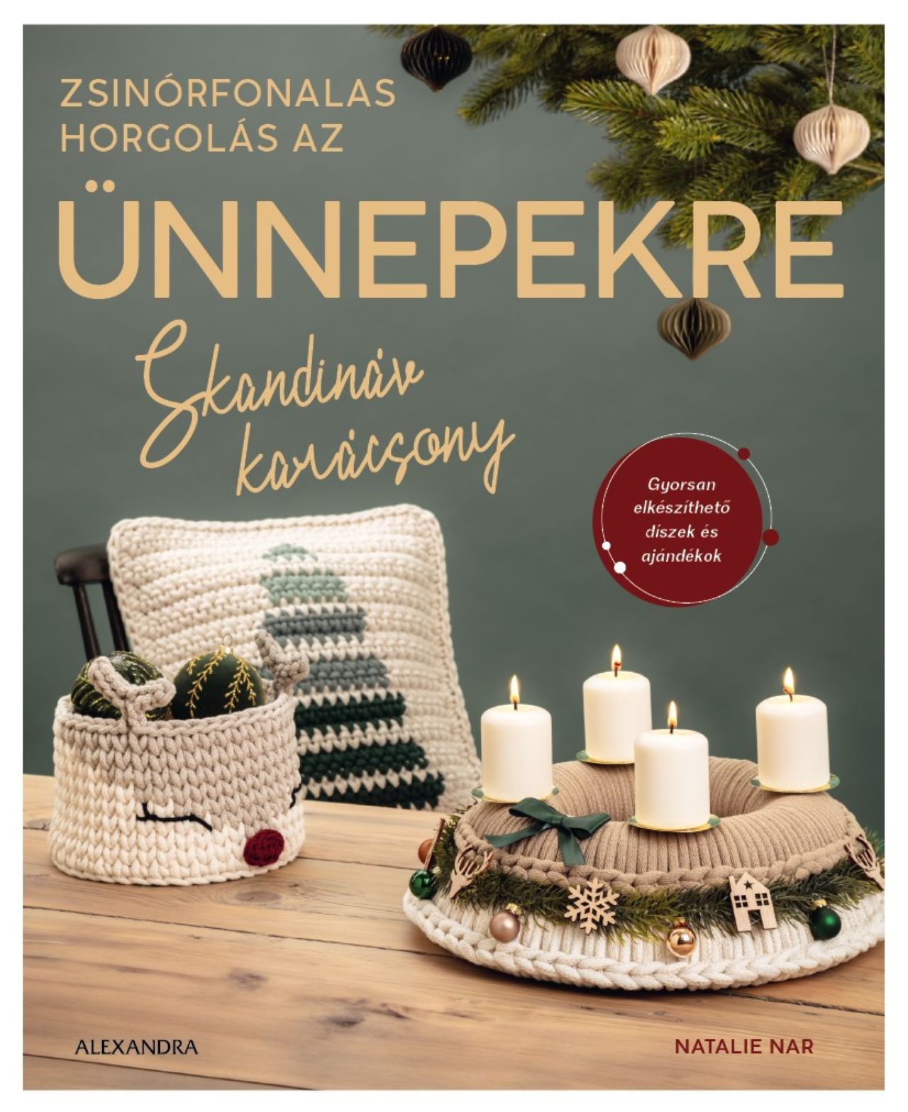 ZSINÓRFONALAS HORGOLÁS AZ ÜNNEPEKRE - SKANDINÁV KARÁCSONY