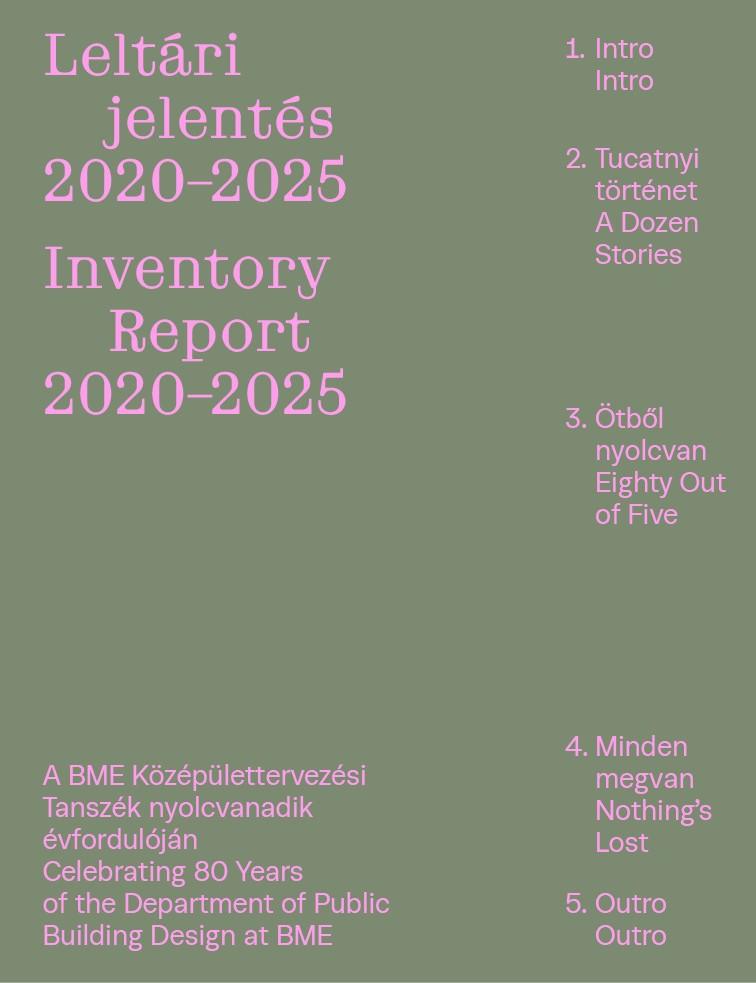 LELTÁRI JELENTÉS 2020-2025 - INVENTORY REPORT 2020-2025