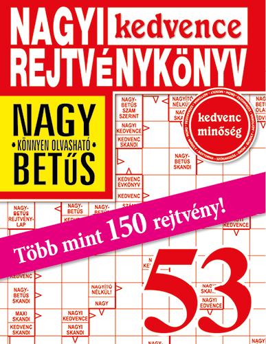 NAGYI KEDVENCE REJTVÉNYKÖNYV 53