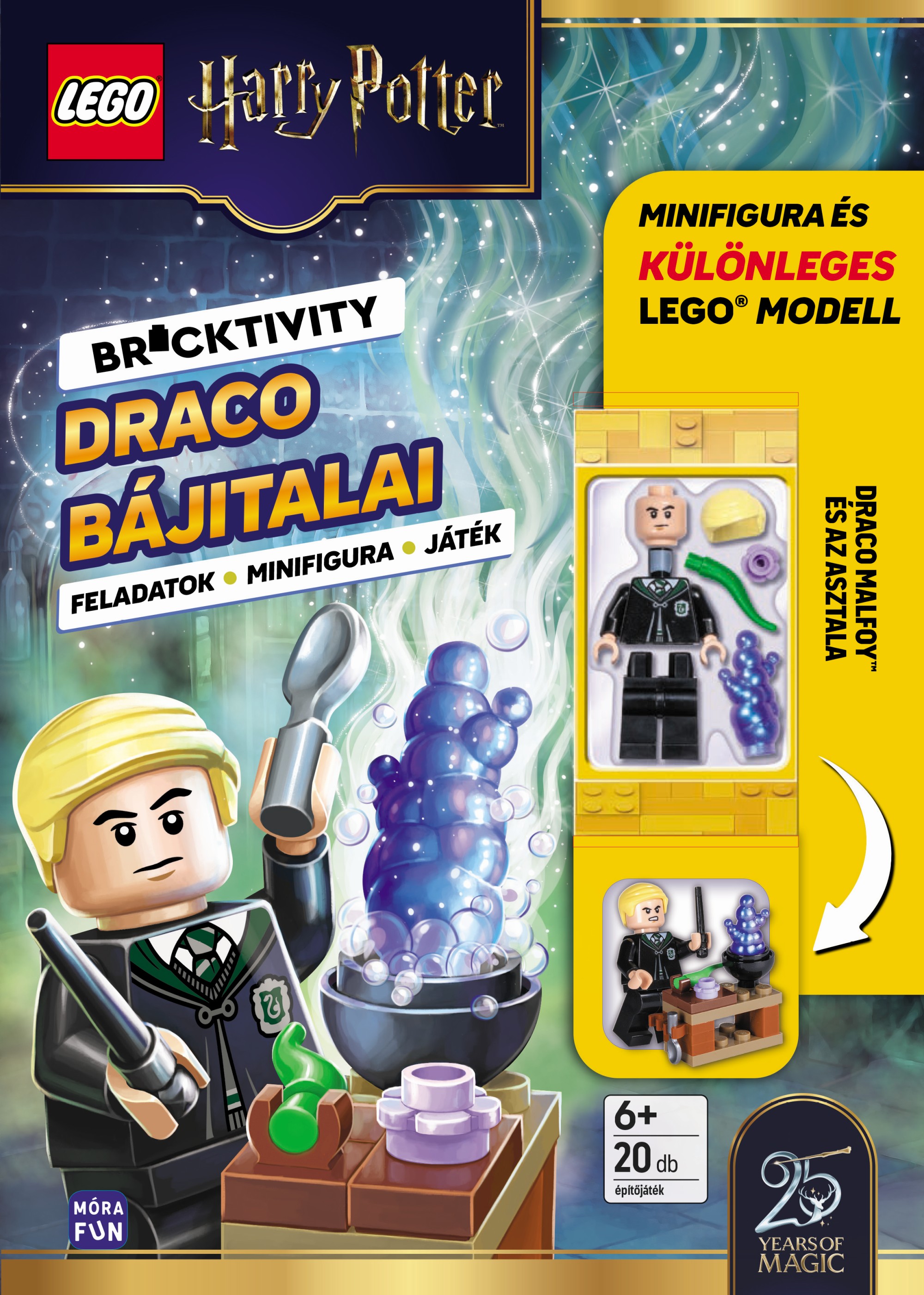 LEGO HARRY POTTER -  DRACO BÁJITALAI - FELADATOK, MINIFIGURA, JÁTÉK