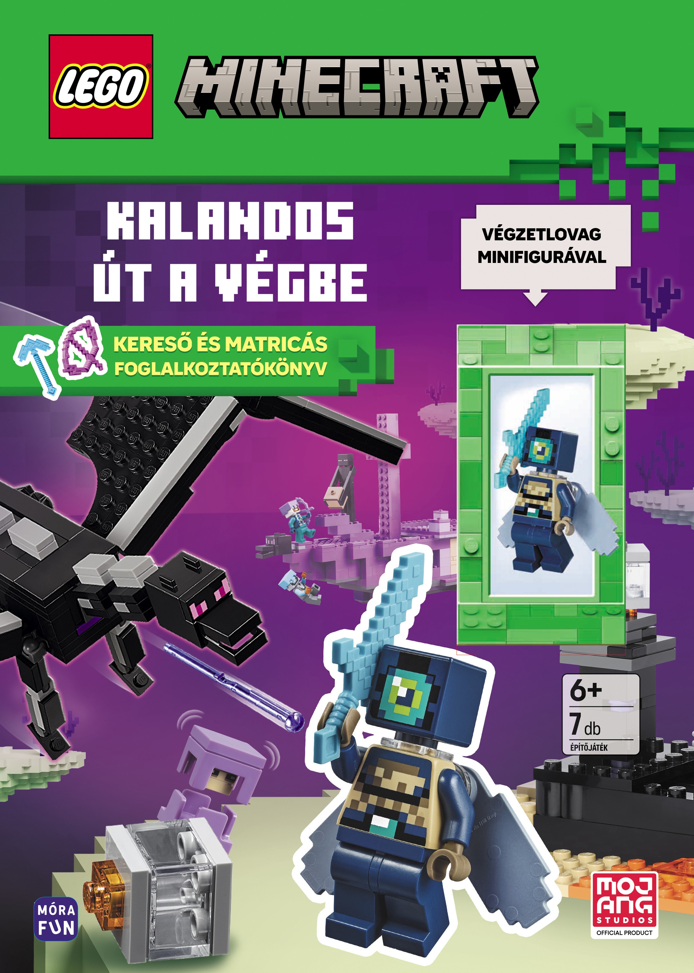 LEGO MINECRAFT - KALANDOS ÚT A VÉGBE - KERESŐ ÉS MATRICÁS FOGLALKOZTATÓKÖNYV