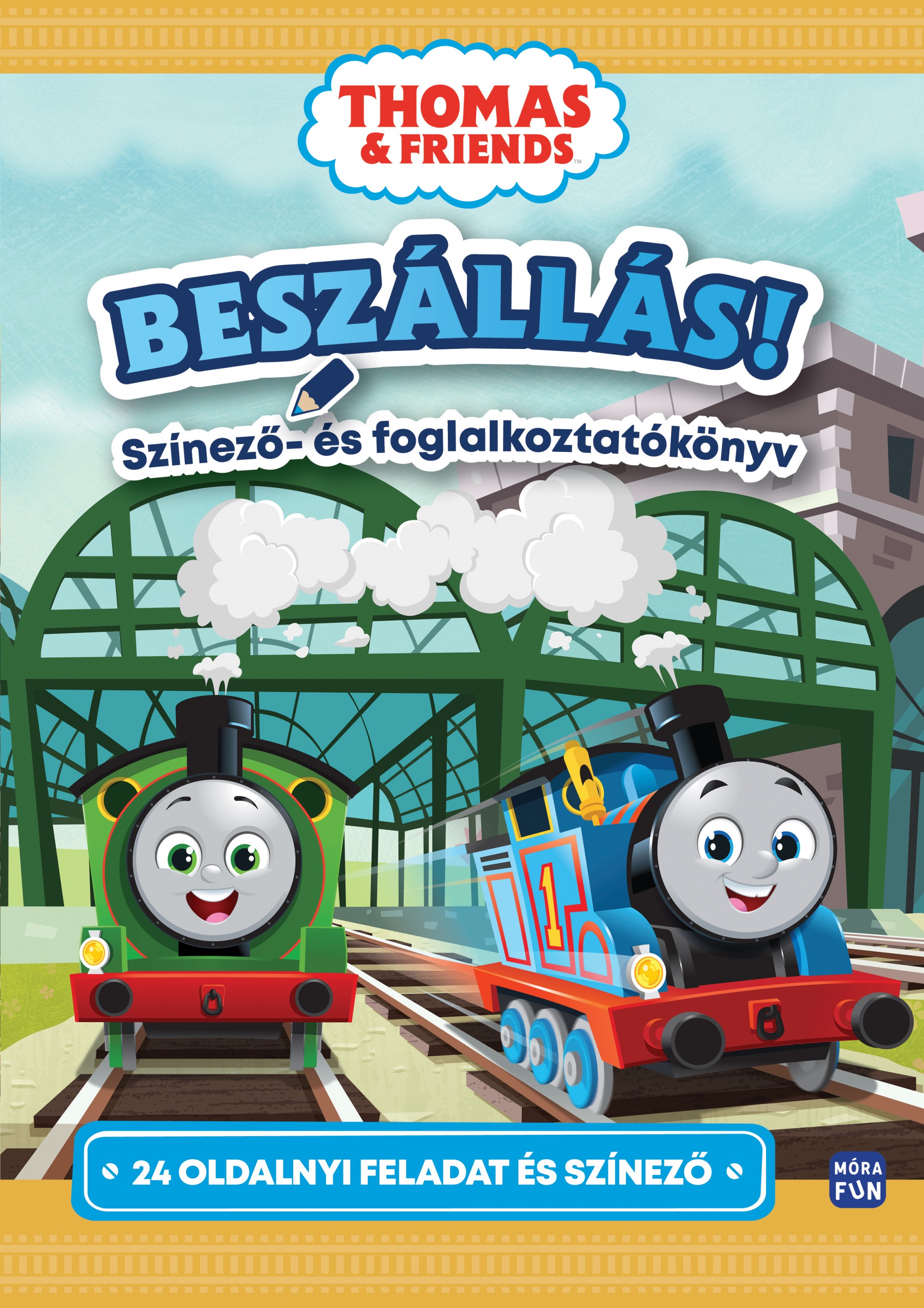 THOMAS & FRIENDS - BESZÁLLÁS! SZÍNEZŐ- ÉS FOGLALKOZTATÓKÖNYV 