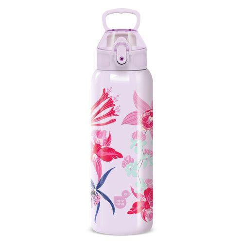 DUPLAFALÚ FÉMKULACS - 700 ML BEACH FLOWERS-PURPLE (5549) 25