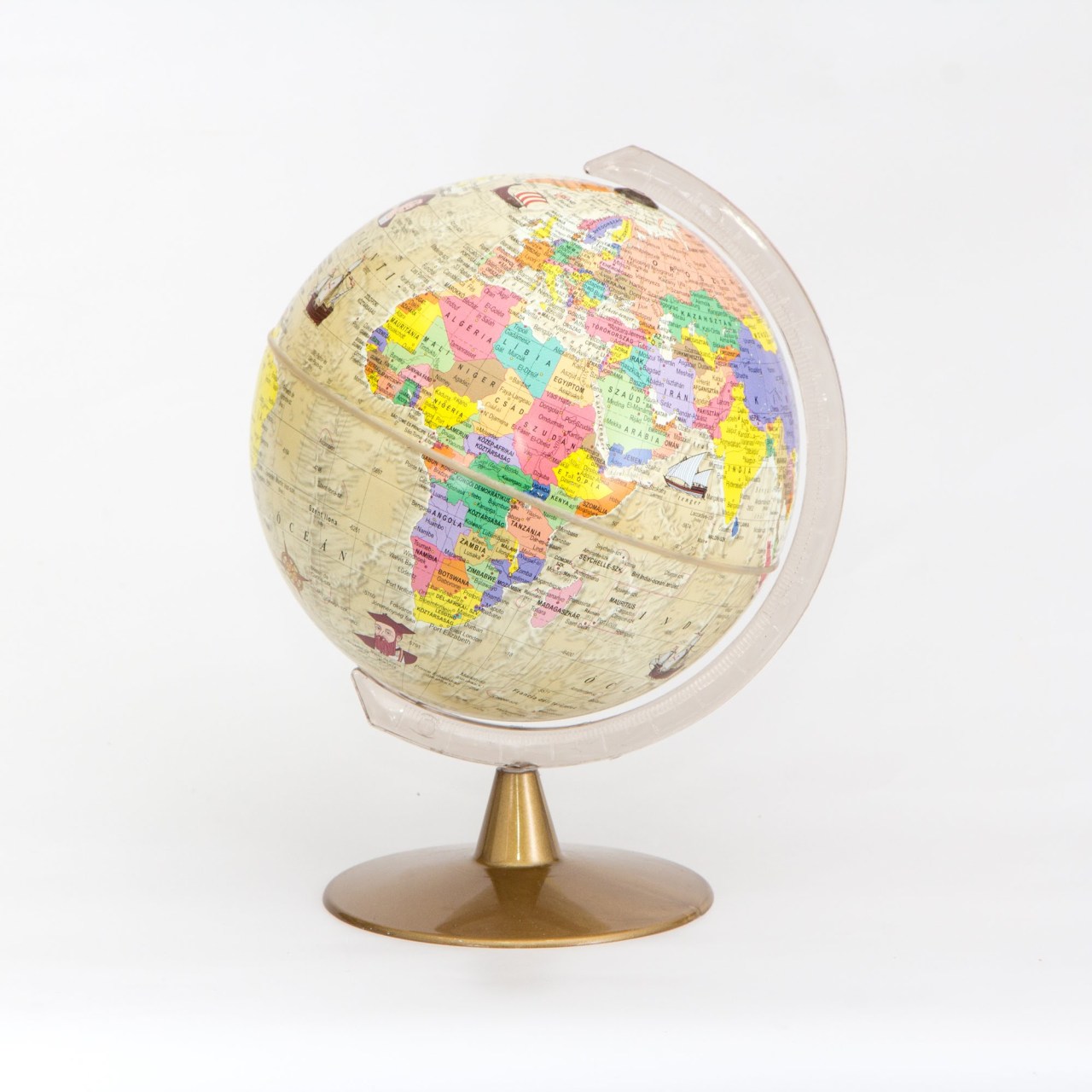 FÖLDGÖMB 16 CM-ES, ANTIK