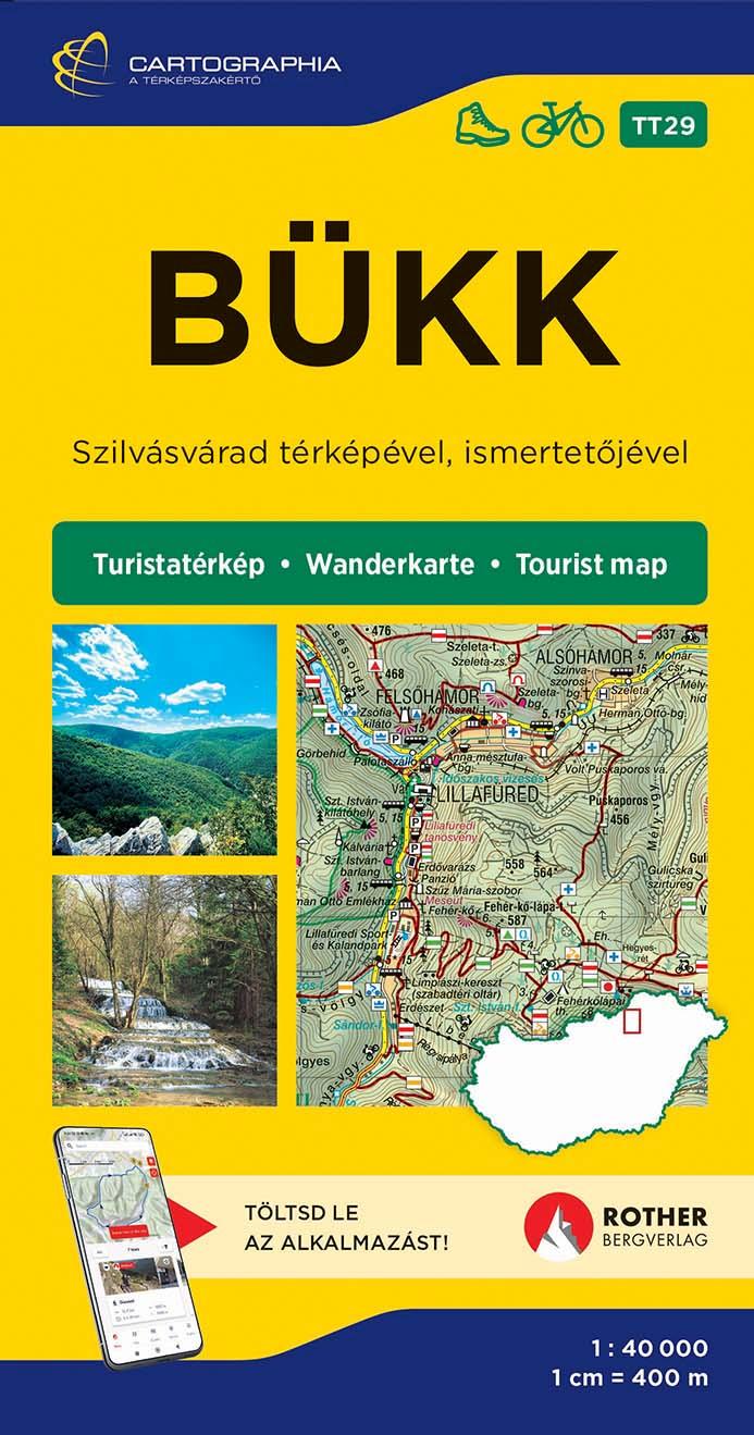 BÜKK TURISTATÉRKÉP [TT29] - SZILVÁSVÁRAD TÉRKÉPÉVEL, ISMERTETŐJÉVEL