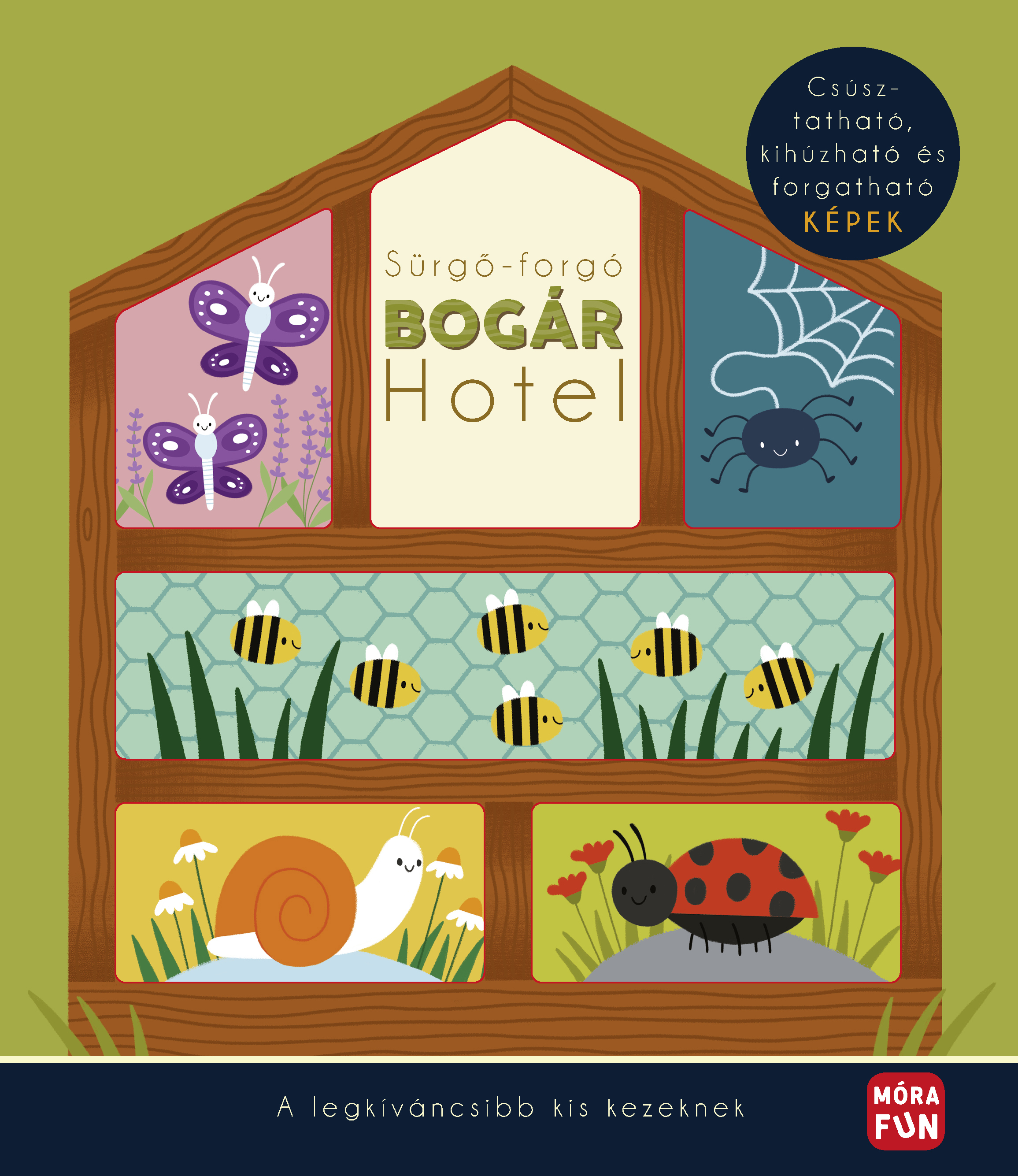 SÜRGŐ-FORGÓ BOGÁR HOTEL - CSÚSZTATHATÓ KIHÚZHATÓ ÉS FORGATHATÓ KÉPEK
