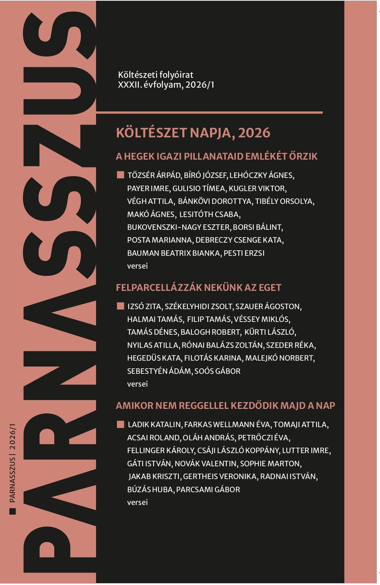 PARNASSZUS 2026/1