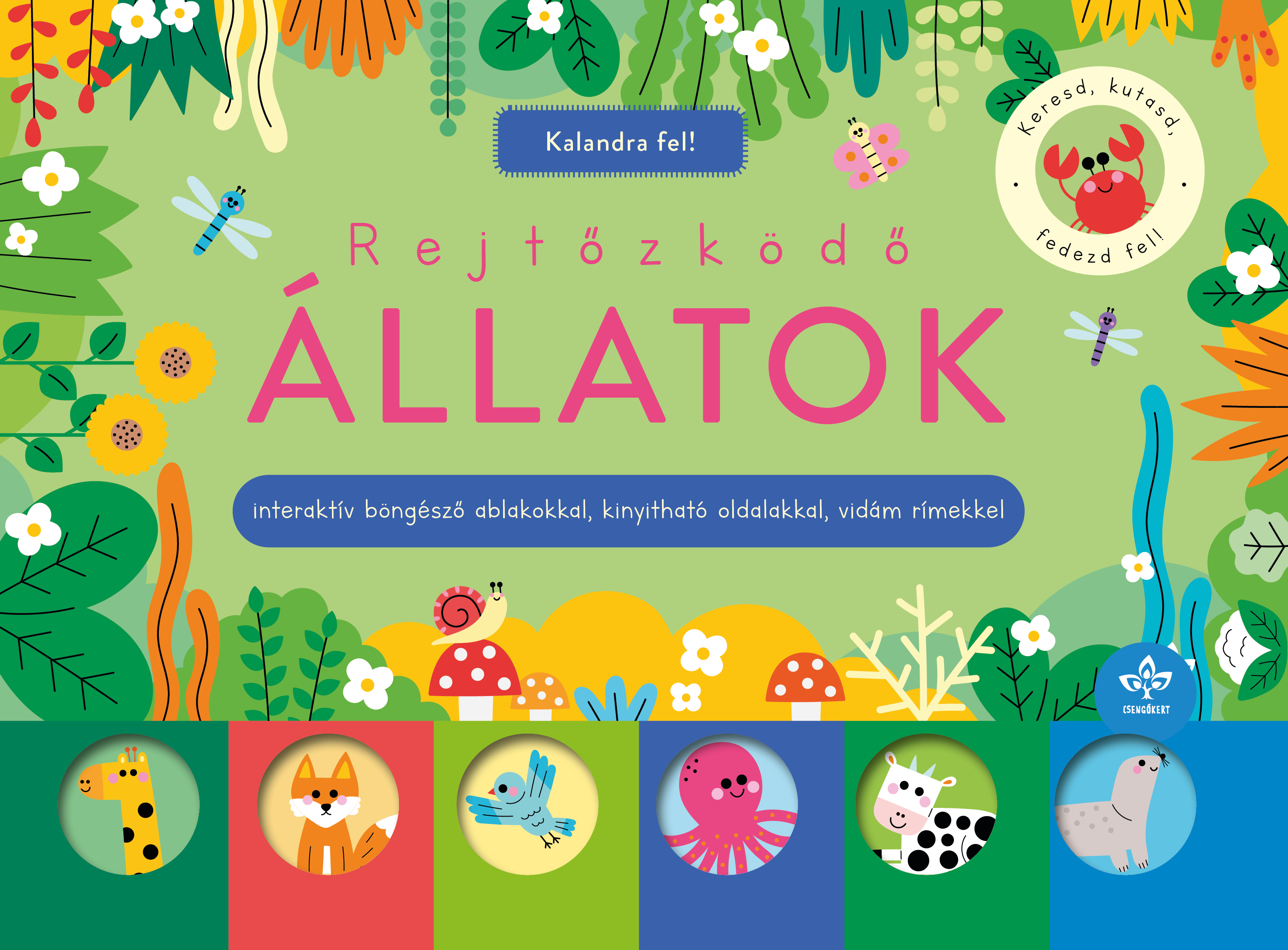 REJTŐZKÖDŐ ÁLLATOK - INTERAKTÍV BÖNGÉSZŐ ABLAKOKKAL, KINYITHATÓ OLDALAKKAL