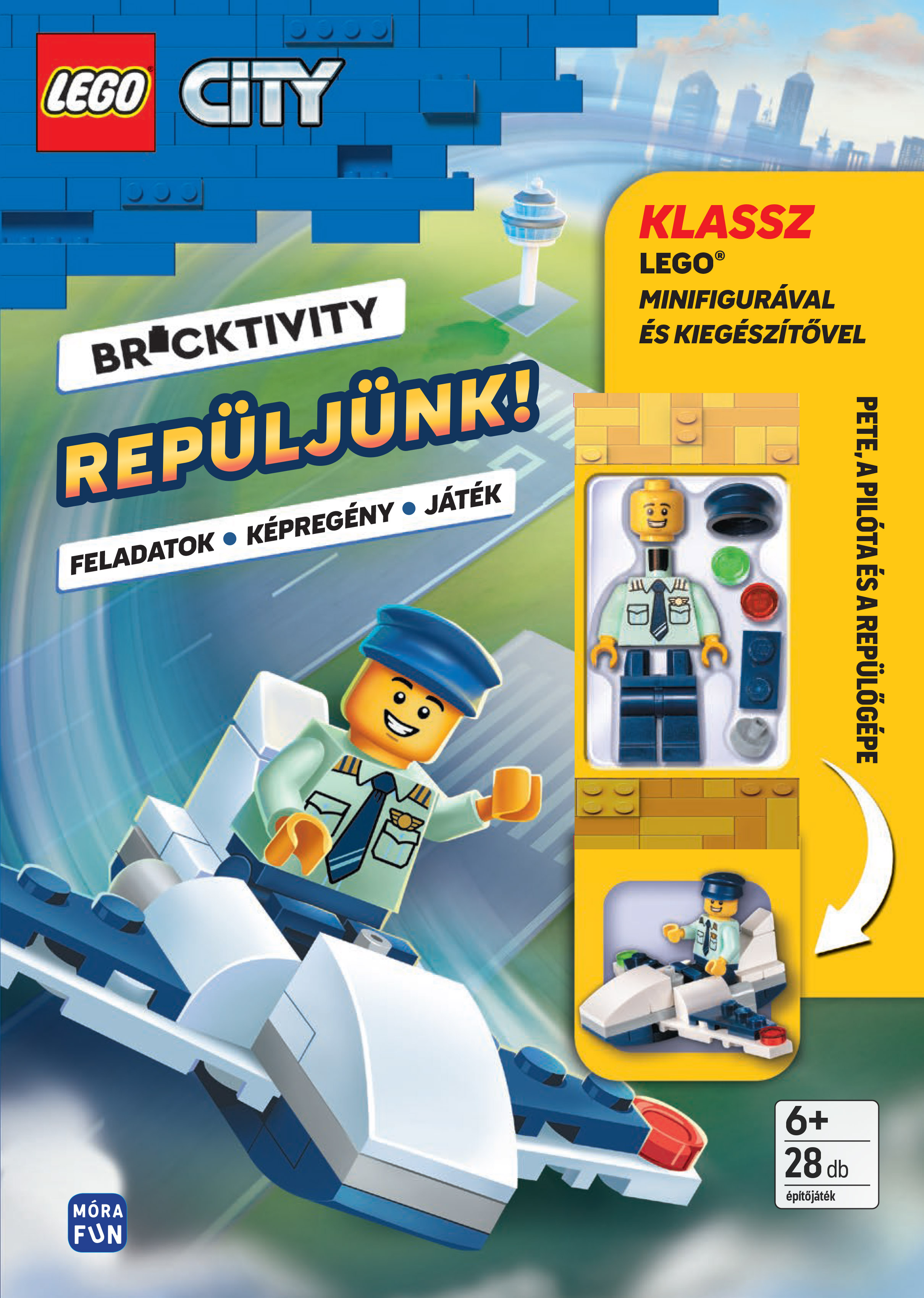LEGO CITY - REPÜLJÜNK! - PITE, A PILÓTA ÉS A REPÜLŐGÉPE