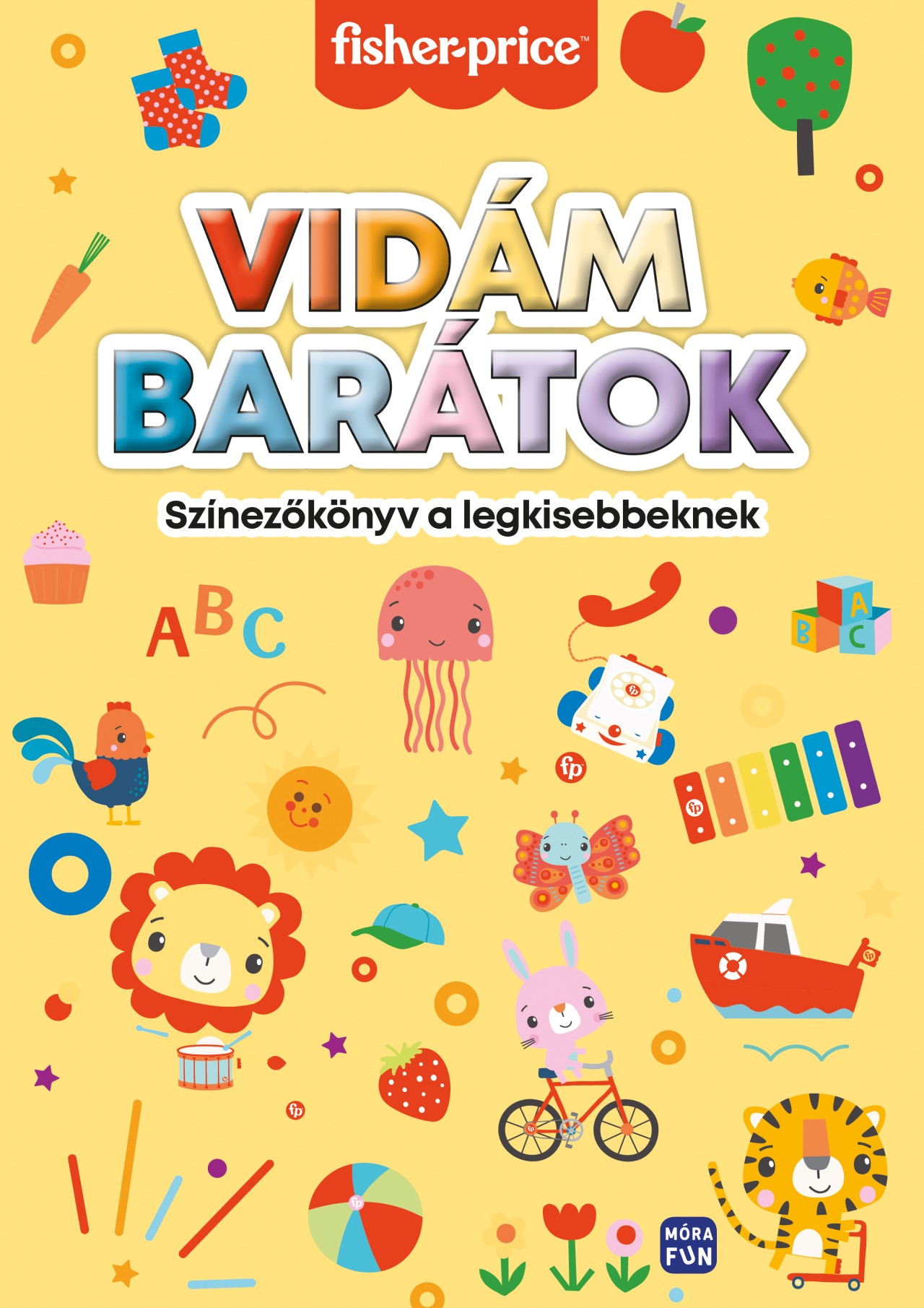 VIDÁM BARÁTOK - SZÍNEZŐKÖNYV A LEGKISEBBEKNEK (FISHER-PRICE FOGLALKOZTATÓ)
