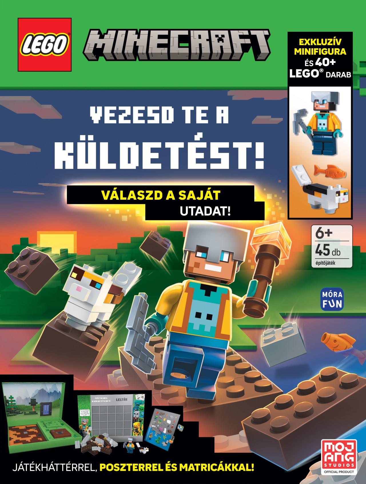 LEGO MINECRAFT - VEZESD TE A KÜLDETÉST! VÁLASZD A SAJÁT UTADAT!