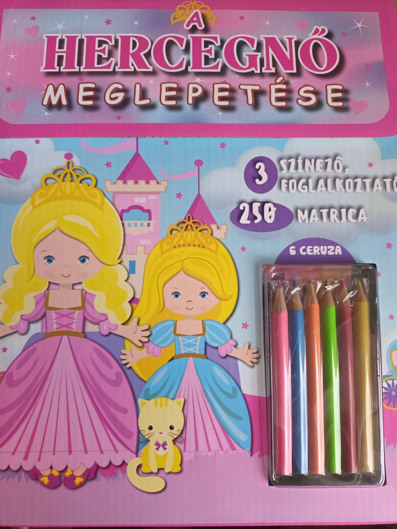 A HERCEGNŐ MEGLEPETÉSE - 3. SZÍNEZŐ, FOGLALKOZTATÓ - 250 MATRICA
