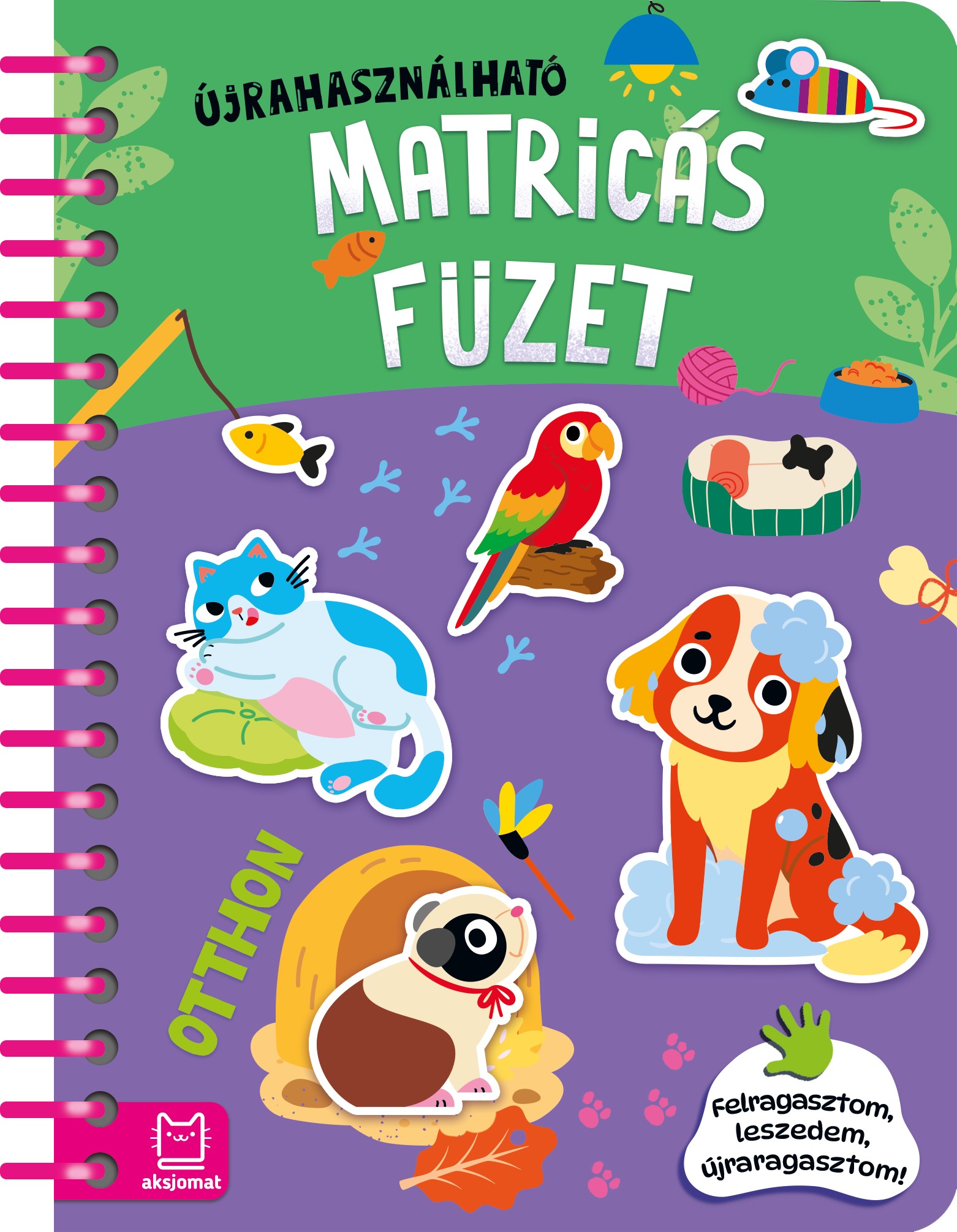 ÚJRAHASZNÁLHATÓ MATRICÁS FÜZET - OTTHON