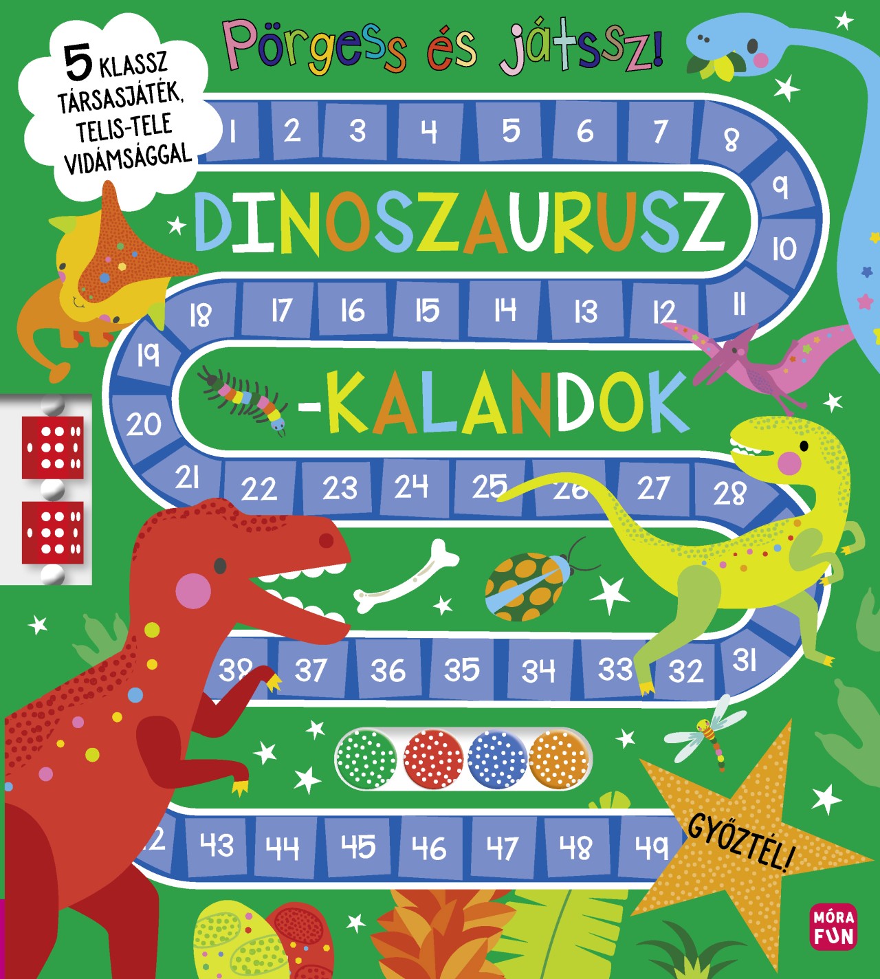 DINOSZAURUSZ-KALANDOK - PÖRGESS ÉS JÁTSSZ